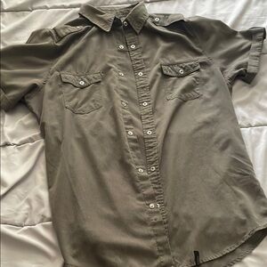 Olive Green Short Sleeve Shirt